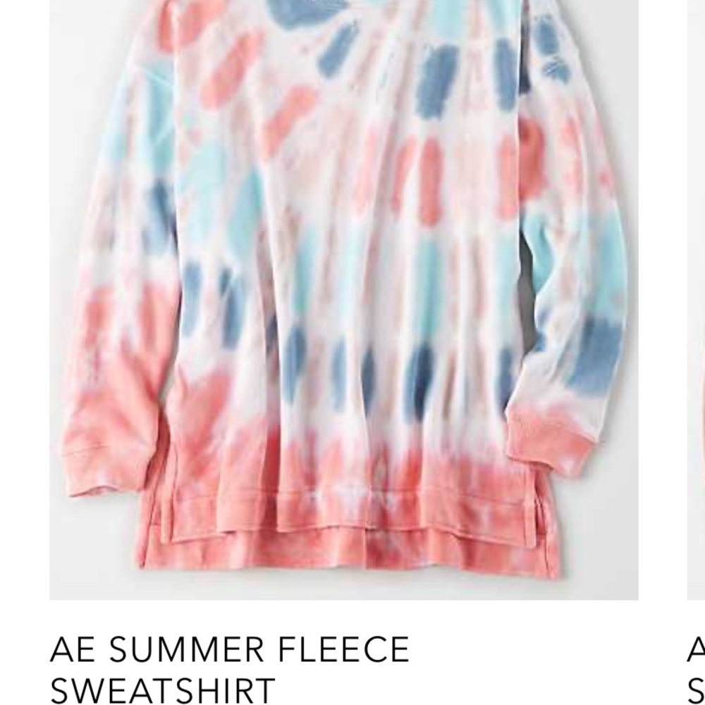 ISO!! AE Tie Dye fleece top